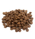 High-protein lamb dog food pieces
